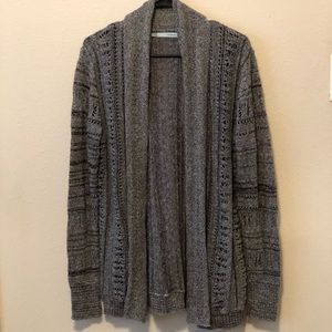 Gray and black sweater